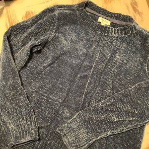 Blue chenille sweater